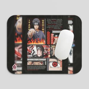 YAADIVA Itachi Anime Printed Mouse Pad for Gaming, Study & Office | Smooth Surface Mousepad | Size 19cm / 22cm