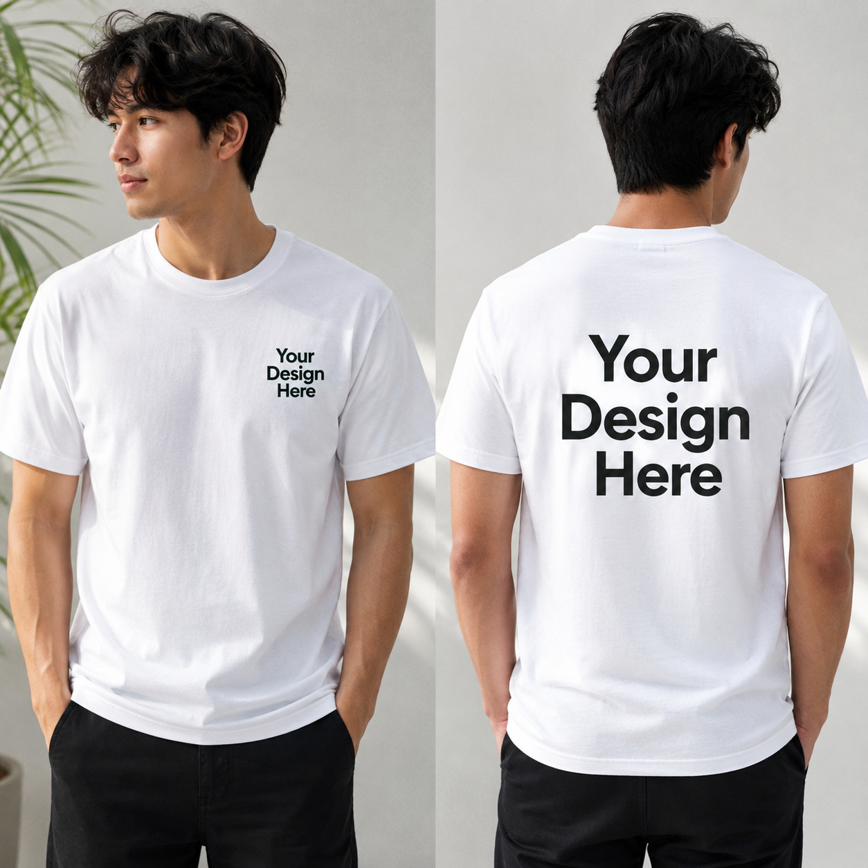 Customised 100% Cotton Round Neck T-Shirt for Branding, Events, College Function & Personalised Printing (Read Short Decription)